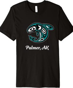 Palmer Alaska Native American Tribal Orca Killer Whale Premium T-Shirt