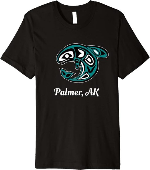 Palmer Alaska Native American Tribal Orca Killer Whale Premium T-Shirt